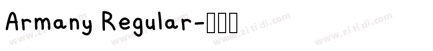 Armany Regular字体转换
